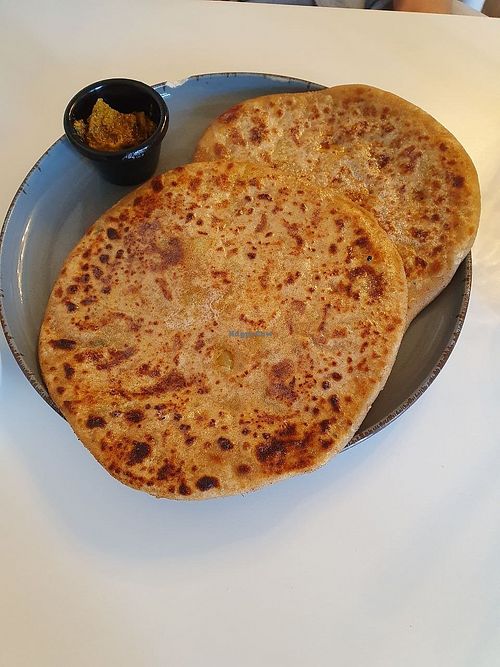 Paratha at INDelicious Bistro in Prague