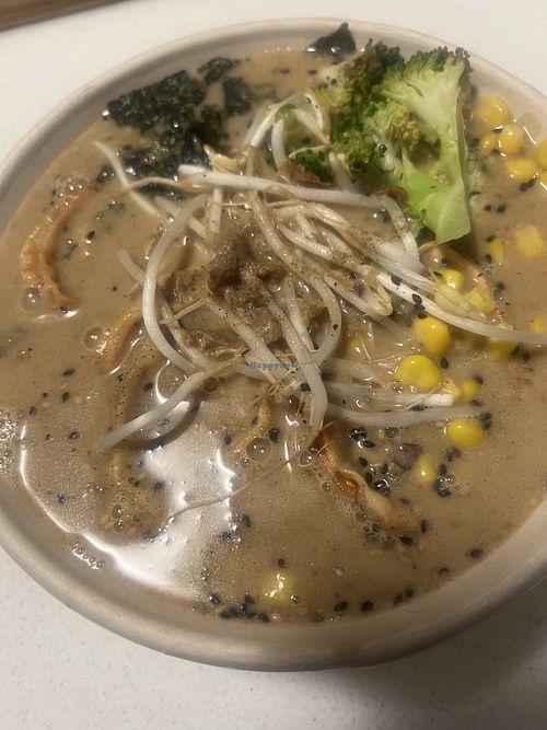 Vegan ramen with Gyoza   at Wafu Salad & Bowl in Hobart