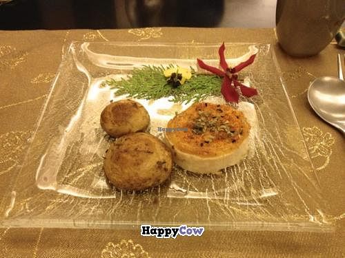 Yang Xin Kaiseki Braised Bamboo with Mushrooms at Vegetarian Kaiseki Cuisine in Hualien