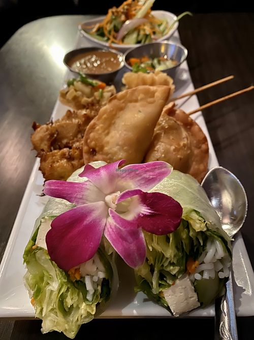 Appetizer sampler at Plumeria in San Diego