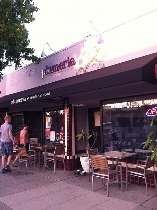 Outside at Plumeria in San Diego