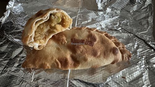 The Mumbai empanada (Indian Samosa)  at The Empanada's Box in Covington
