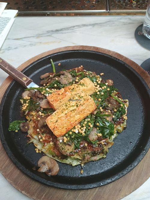 Tofu okonimyaki at Gaijin in Chicago