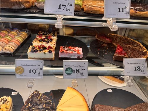 Vegan cake    at So! Coffee in Bucharest