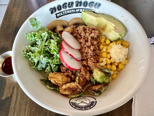 Vegan Tokyo Mazemen — before stirring   at Mogumogu in Los Angeles