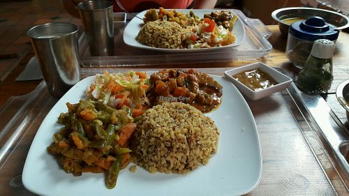 delicioso menú del día vegano  at Sol de la India in Cali