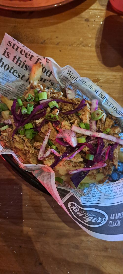 Loaded fries at Nonna Said in Glasgow