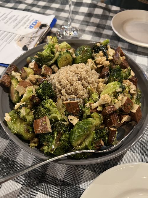 Quinoa bowl- with smoked tofu and vegan pesto   at Duke's Burger Joint in Mamaroneck