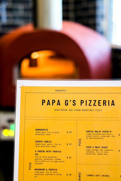 Discover our wide selection of vegetarian, vegan, and plant-based dishes while taking in the aromas of our wood-fired style oven. Grab a menu and dive in! at Papa G's Pizzeria in Blacktown