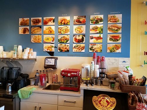 Counter at Happiness Cafe in San Jose