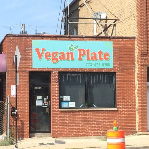 entrance at Vegan Plate in Chicago