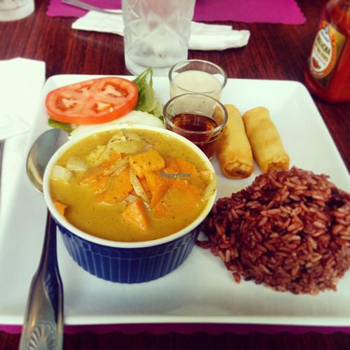 Yellow Curry Lunch Special  at Vegan Plate in Chicago