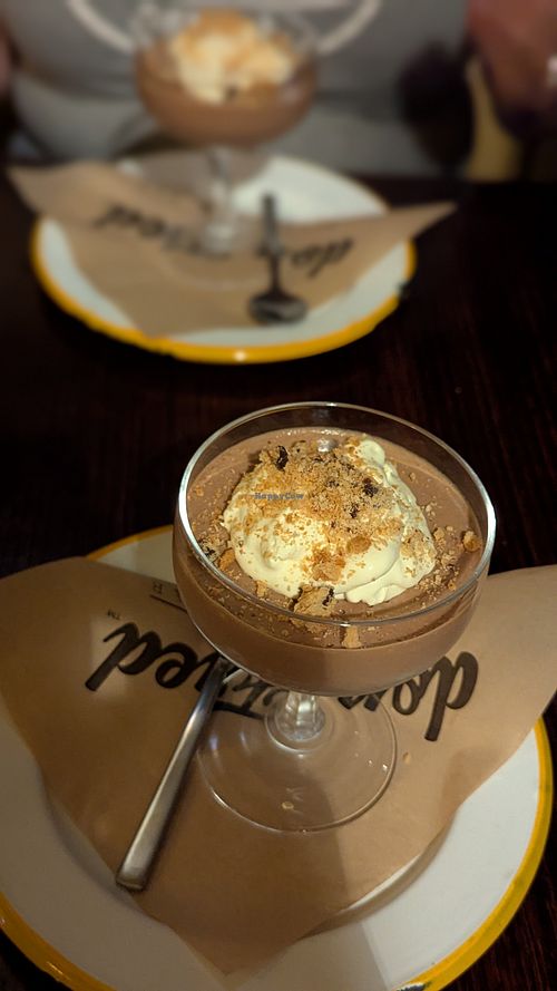 Chocolate mousse. Not normally a great fan of this type of dessert. But this was phenomenal at don Fred in Newtown