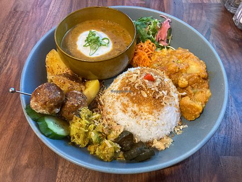 Indian inspired plate at Vegetiger オヤサイキッチン  TORAYA VEGETIGER SECOND-ROOM in Nagoya