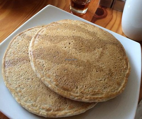 Vegan and gluten free pancakes at Dolce in Kingston