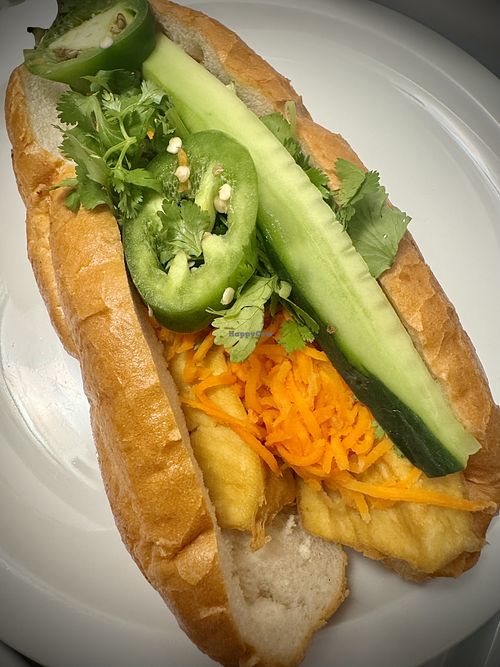 Tofu Banh Mi with no aioli   at Mint Modern Vietnamese Bistro & Bar in New Orleans