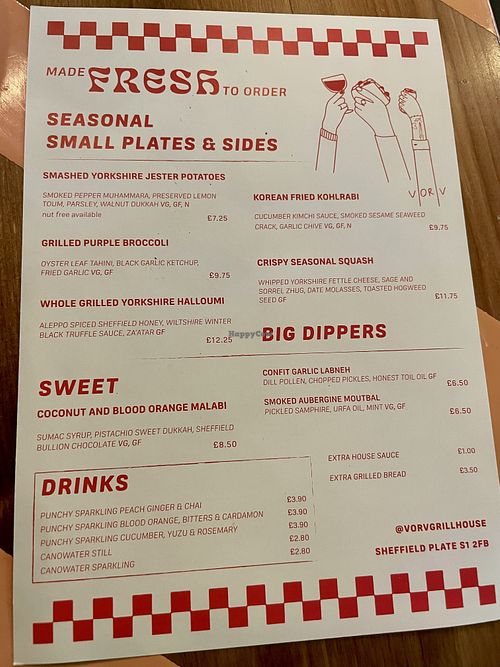   at V OR V Grill House in Sheffield