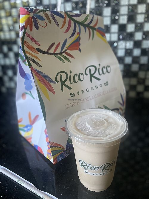 Delivery via Third Party (Didn’t End Up Drinking Coconut Horchata - Not Sealed)  at Rico Rico Vegano in Oakland