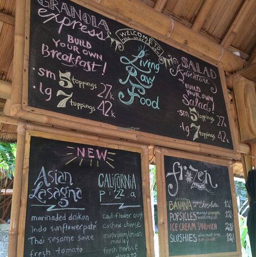 Menu at Living Food Lab Canggu in Canggu