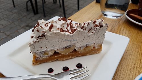 Vegan banoffee at Piccadilly Wine and Chocolate in Parnu
