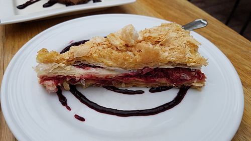 Vegan Napoleon cake at Piccadilly Wine and Chocolate in Parnu