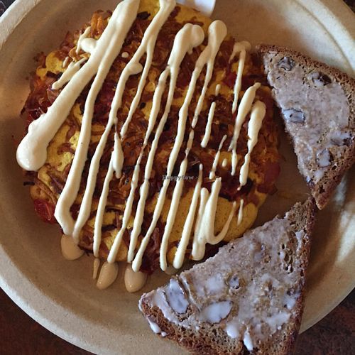 blissful omelette with pecan raisin toast  at Simple Bliss Cafe in South Lake Tahoe