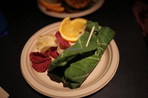 Green wrapped ";egg"; sandwich  at Simple Bliss Cafe in South Lake Tahoe