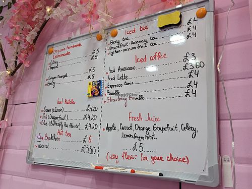 Beverages at Cream Dream in London