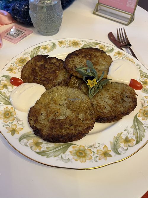 Potato pancakes 🥔   at Cream Dream - Covent Garden in London