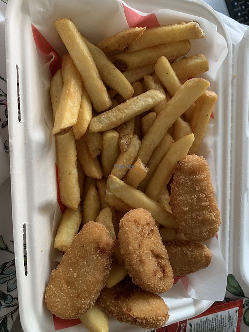 Gf nuggets & fries   at Hank's Dirty in Cambridge