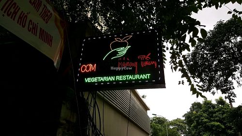 Sign at street at Nang Tam in Hanoi