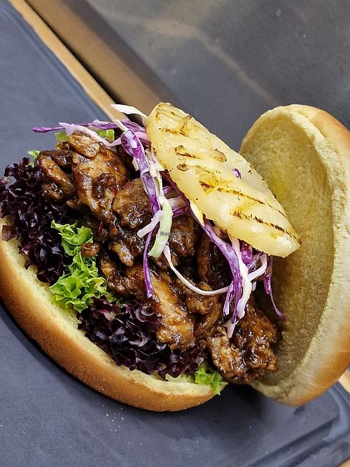 Korean Chickn Burger at Brew Inc. in Larnaca