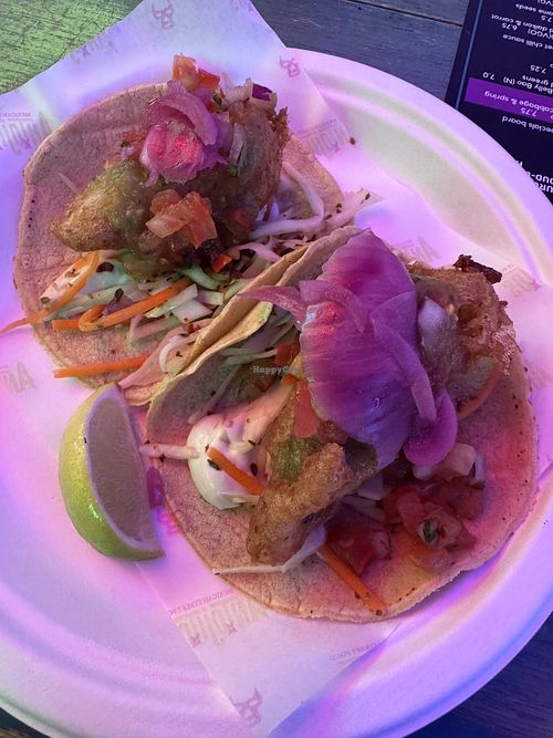 Beer battered banana blossom   at Antojitos - Edinburgh Street Food in Edinburgh