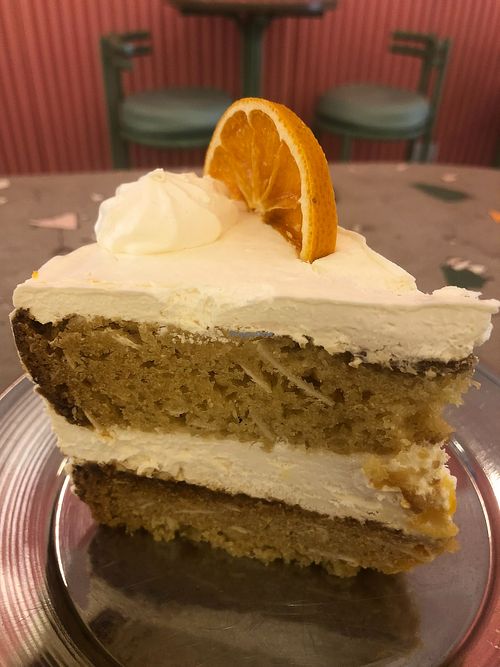 lemon carrot cake at Bioma - Belgrano in Buenos Aires