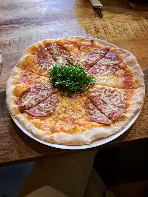 Vegane Pizza Salami für 9€ (sehr zu empfehlen) at Saray in Ravensburg