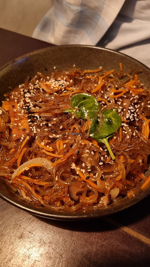 Japchae (so good) at SSAM Korean Food Bar in Copenhagen