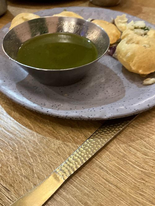 Pani puri.  at CHATWALA in Leicester