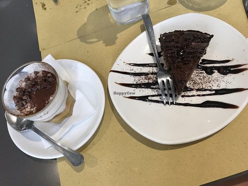 Chocolate cake or Tira Misu  at Ops Cucina Mediterranea in Rome