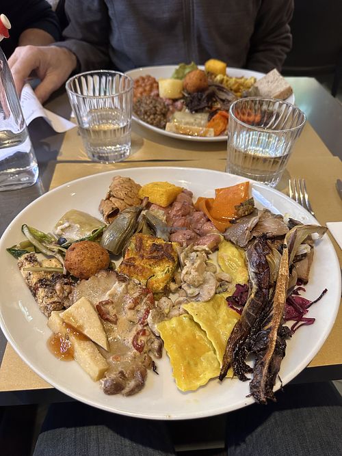 Part of the buffet  at Ops Cucina Mediterranea in Rome