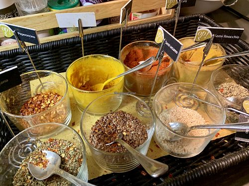 spices at Ops Cucina Mediterranea in Rome