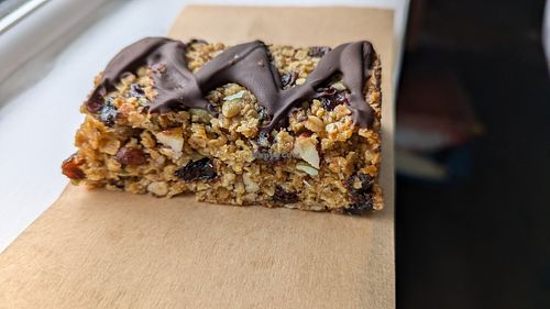 Trail-mix bar in the picnic lunch box at Greenstone Lodge  in Bridge Of Orchy
