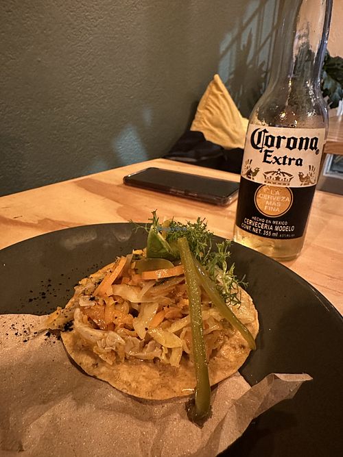 Estrenando las cenas! Tostada kippy 😋  at Wipis in San Andres Cholula