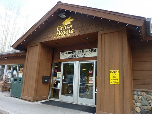 Entrance to Grass Roots. at Grass Roots Natural Foods in South Lake Tahoe