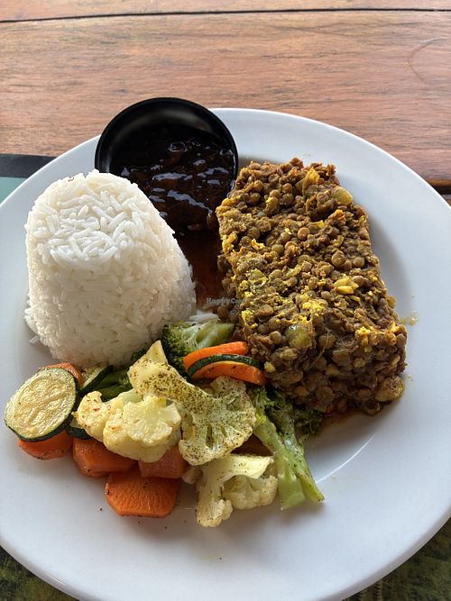 Bobotie  at Zuidste Kaap Pub & Restaurant in Western Cape