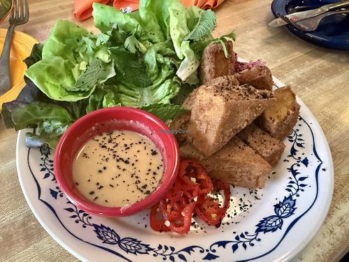 Burmese Tofu  at Lil' Deb's Oasis in Hudson