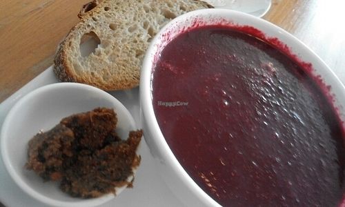 beet soup at Kunst en Eerlijke Koffie in Utrecht