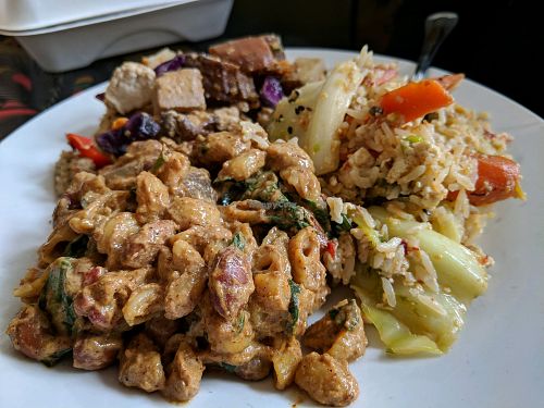 Trio of dishes at Boots Bakery & Lounge in Spokane