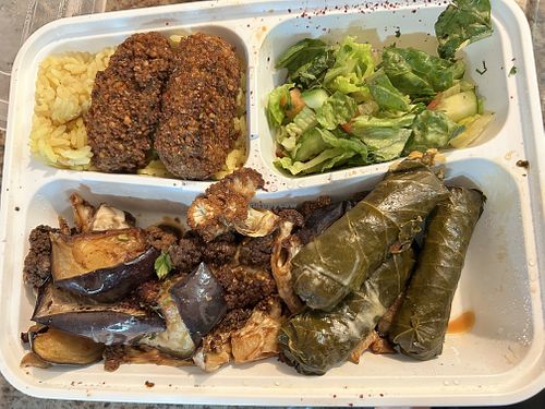 V platter   at ayat in Brooklyn