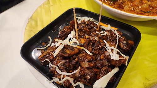 mushroom vindaloo. yummy at MINAKSHI Veg Restaurant and Cafe in Pondicherry