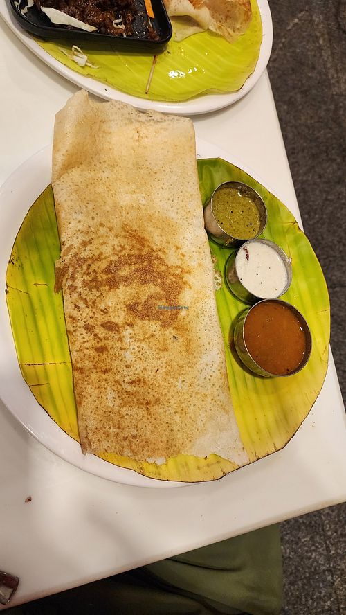 plain dosa. great with spicy food at MINAKSHI Veg Restaurant and Cafe in Pondicherry